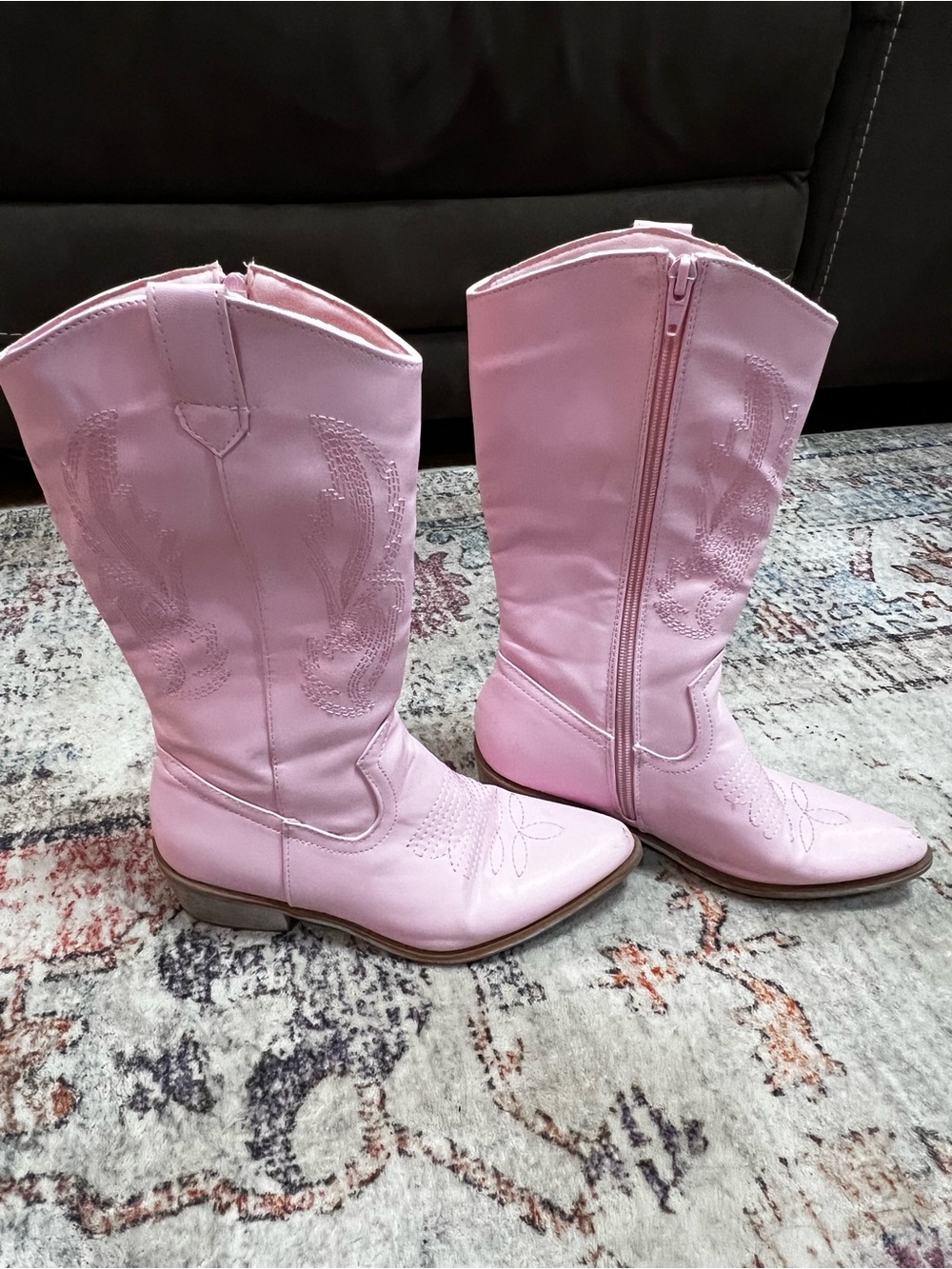 Pierre Dumas Pink Girls' Western Cowboy Boots